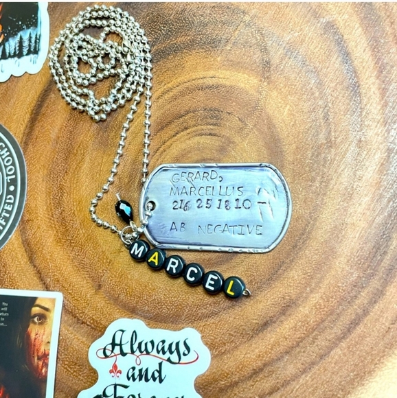 NEW Marcel TVD+ inspired custom PBA military dog tag 30-in keychain necklace - Picture 2 of 5